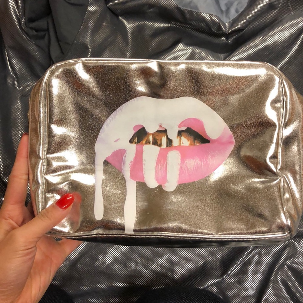 Kylie Cosmetics Makeup Bags - Emerald & Silver